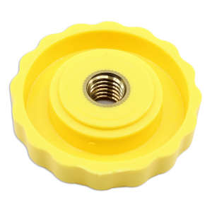 Locking Wheel M8 D=40 S=9 Yellow