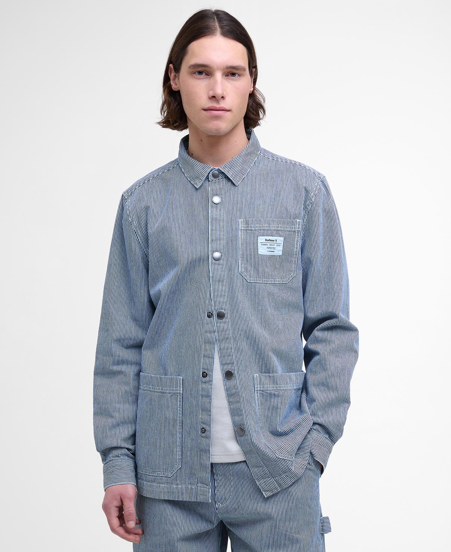 Overshirt Tindale con motivo a righe image number 0
