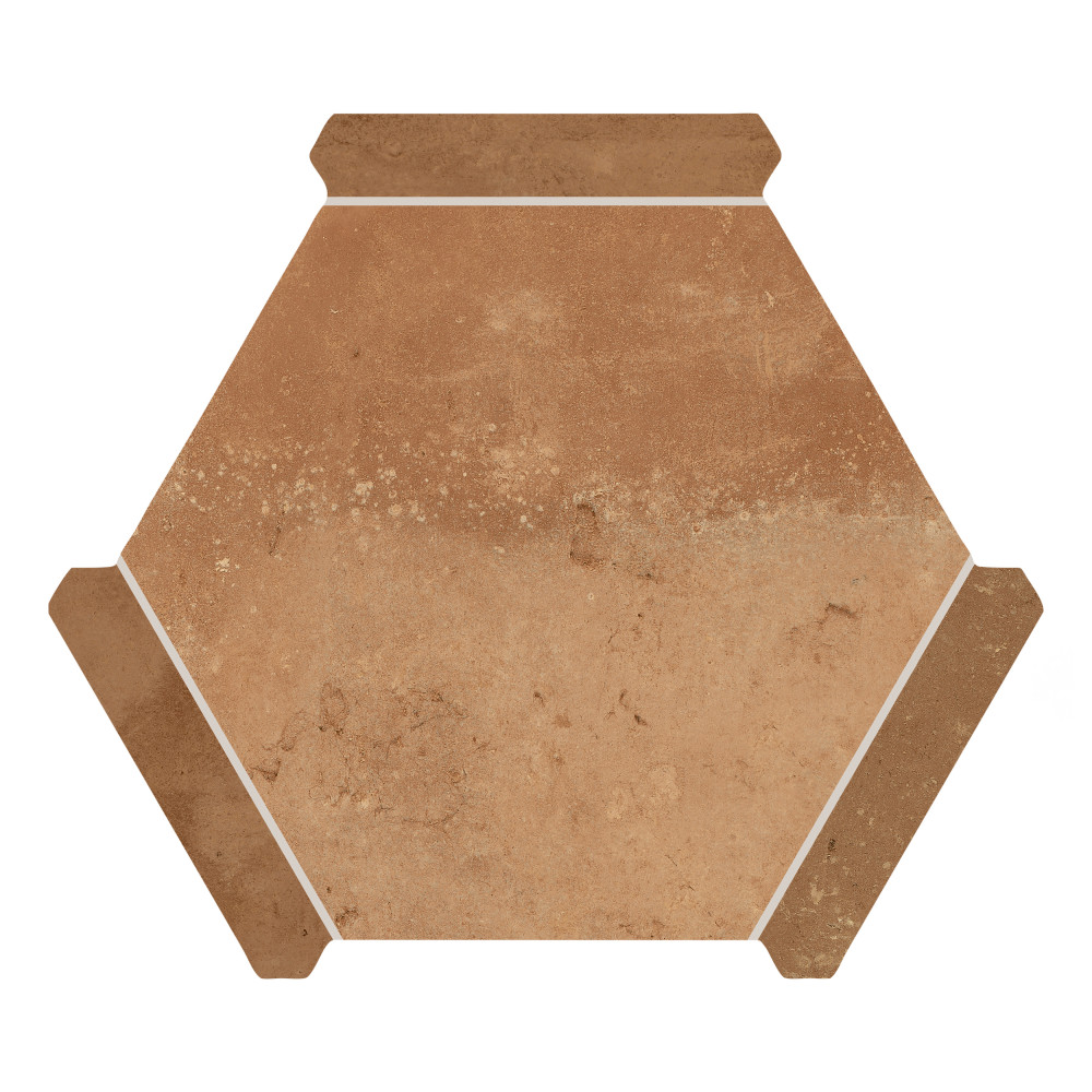 Doscotto Panal Rosso with Clay Picket 8-5/8 in. x 9-7/8 in. Porcelain Floor and Wall Tile