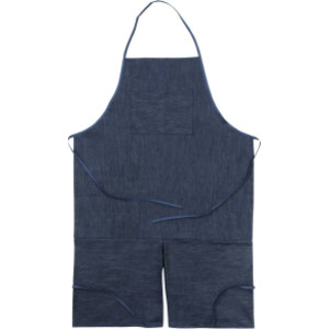 Adult Apron, Dark Blue Denim, 41" x 27-1/2", 1 Count