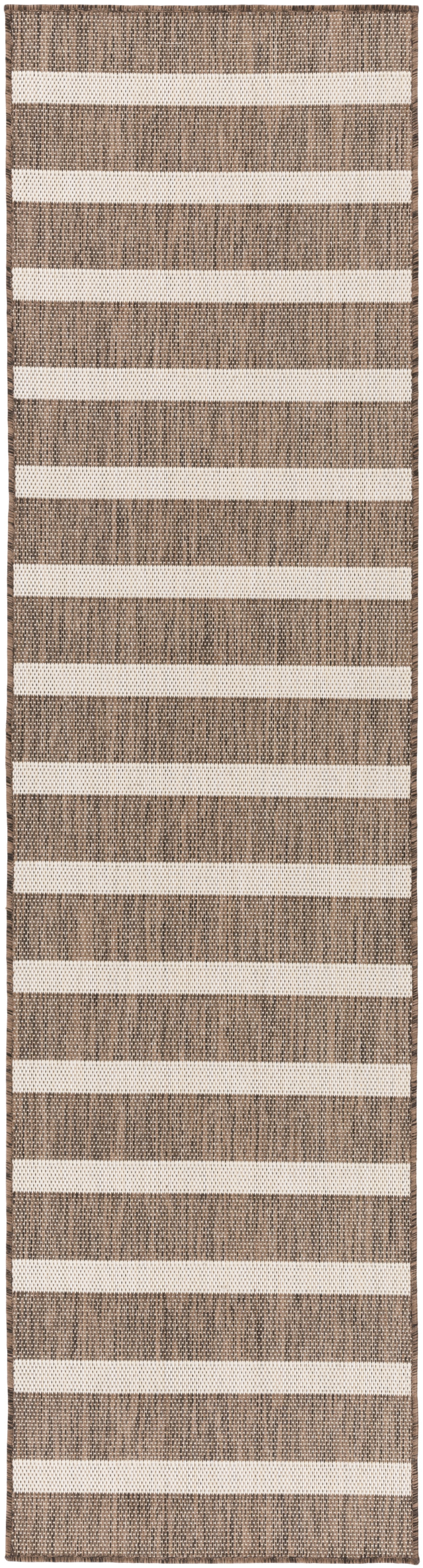 Nourison Positano 2'2" x 10' Natural Ivory Modern Rug