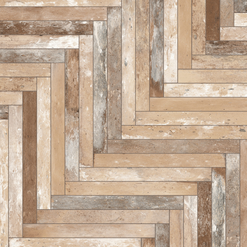 Sedona Multicolor 1-7/8 in. x 17-3/4 in. Porcelain Floor and Wall Tile