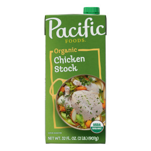 Pacific Foods® Organic Chicken Stock, 32 oz Carton (Case of 12)