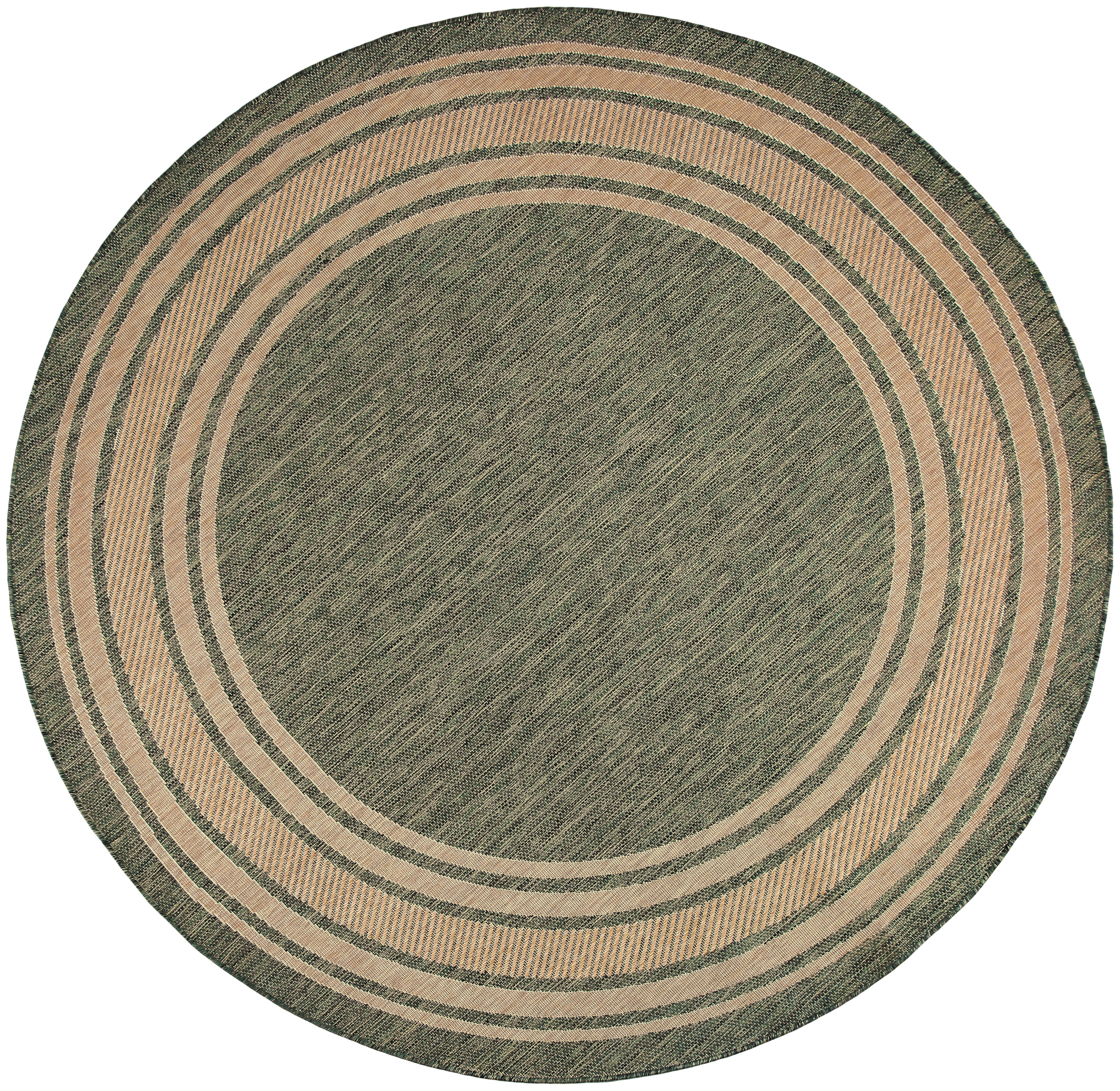 Nourison Horizon Indoor/Outdoor 8' x Round Green Modern Rug
