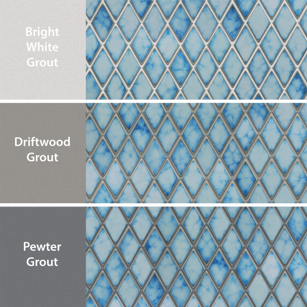 Hudson Kite Marine 10-1/8 in. x 11-3/4 in. Porcelain Mosaic Tile