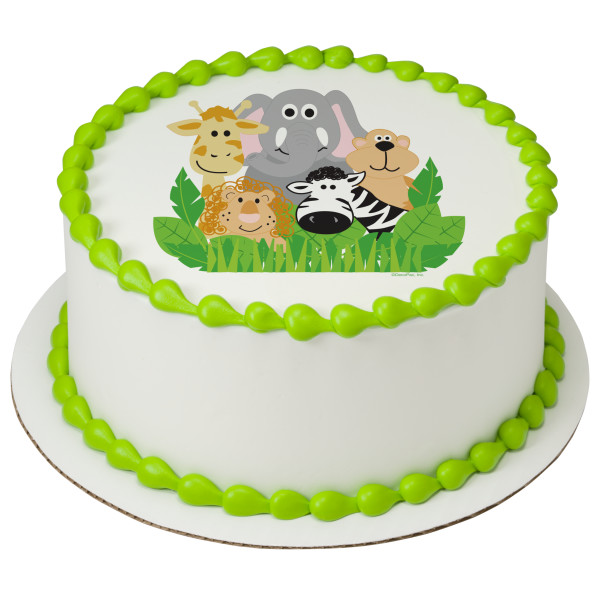 Jungle Animals PhotoCake® Edible Image®