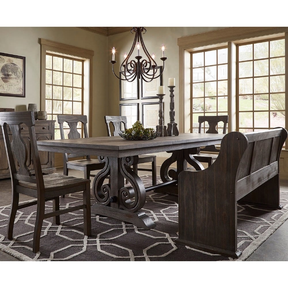 Wood Extendable Dining Set