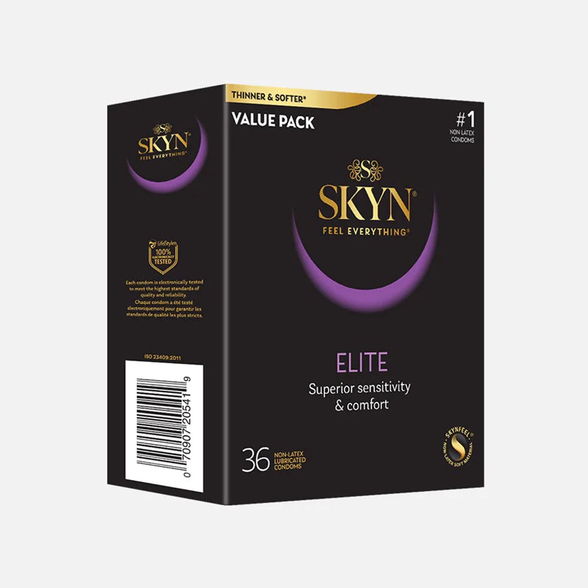 LifeStyles Skyn® Elite Nonlatex Lubricated Condoms, Ultra Thin, Ultra Soft