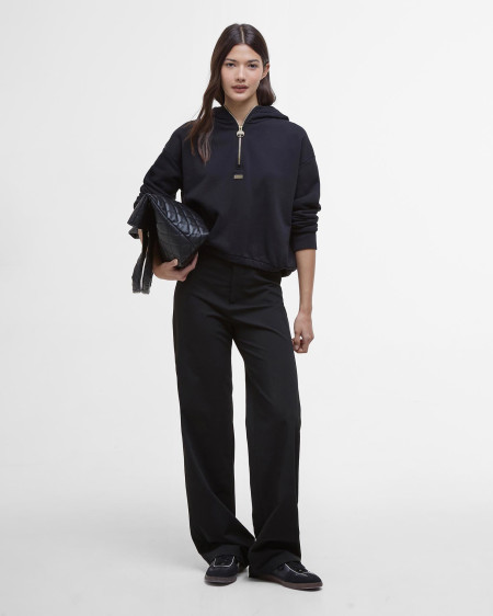Felpa con cappuccio e zip corta Priya