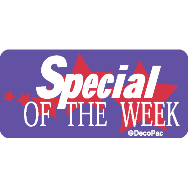 Special of the Week Label PhotoCake® Edible Image® Merchandising Label