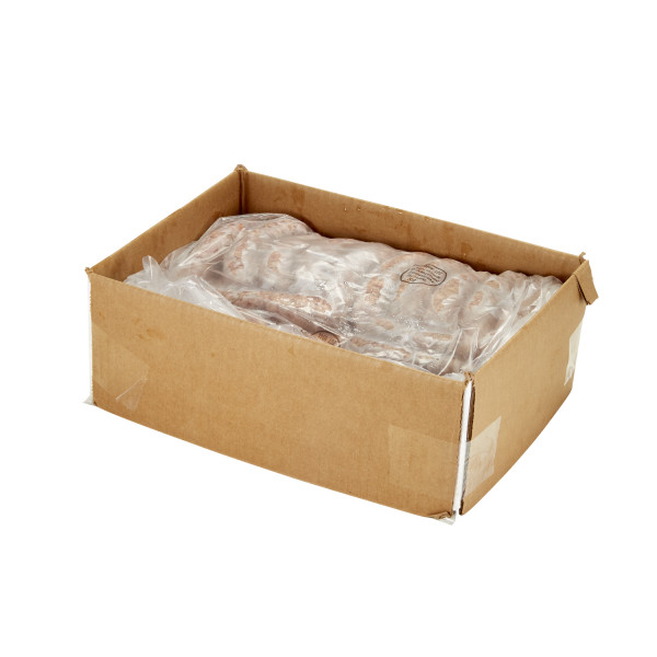 FONTANINI(r) Sweet Italian Sausage Links, Raw, Natural Casing, 5/lb, 1/10 lb . C1RM - Front Right Open Case (Hi Res)