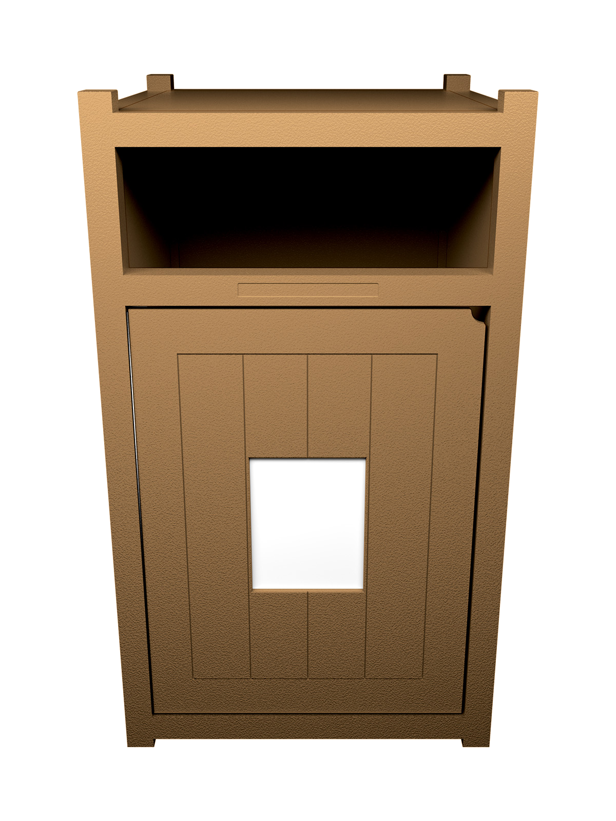 Busch Systems Aspyre Collection Vision XL Series single in cedar with door sign