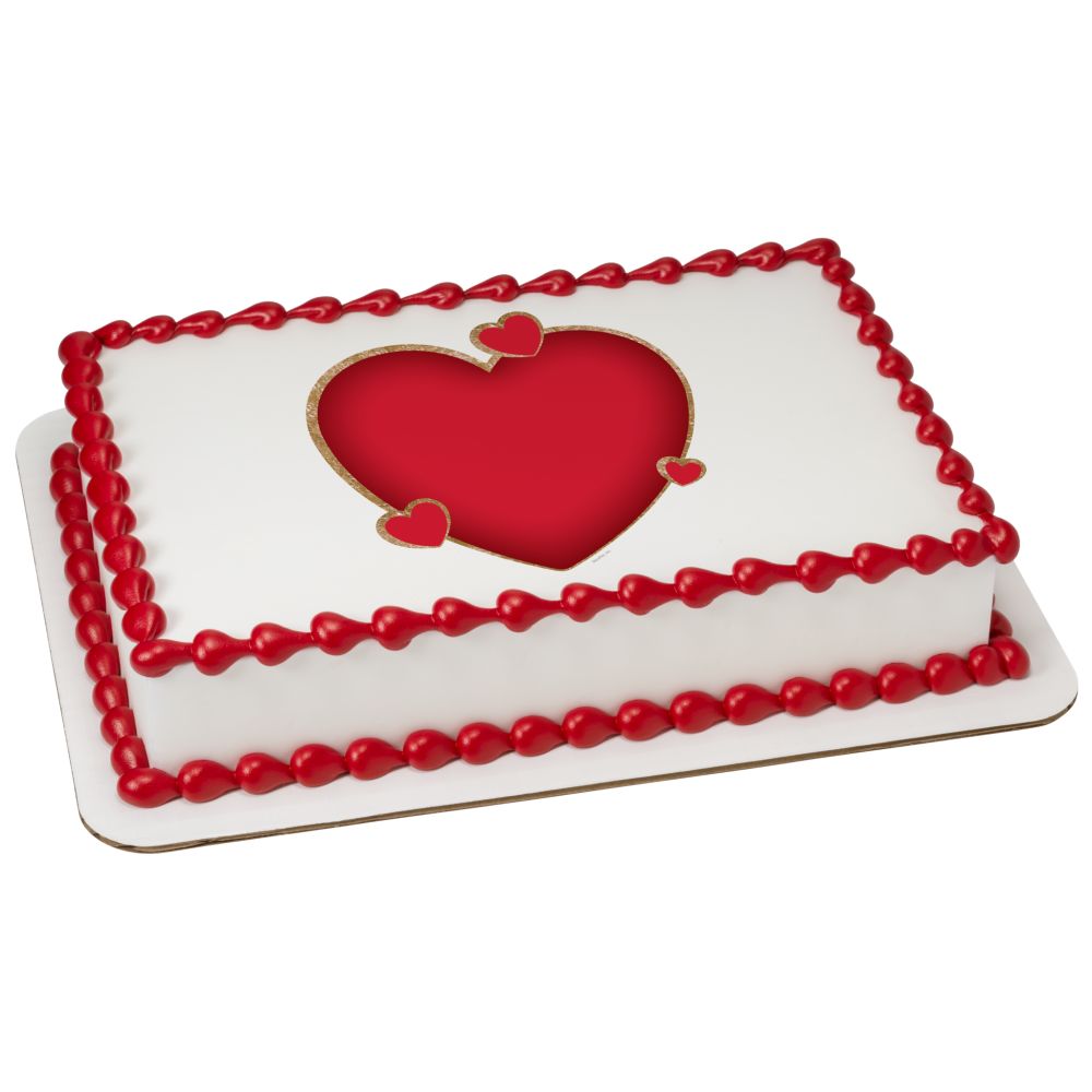 Image Cake Red Hearts