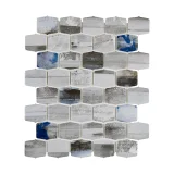 Seaside Dark 10×12 Lantern Mosaic