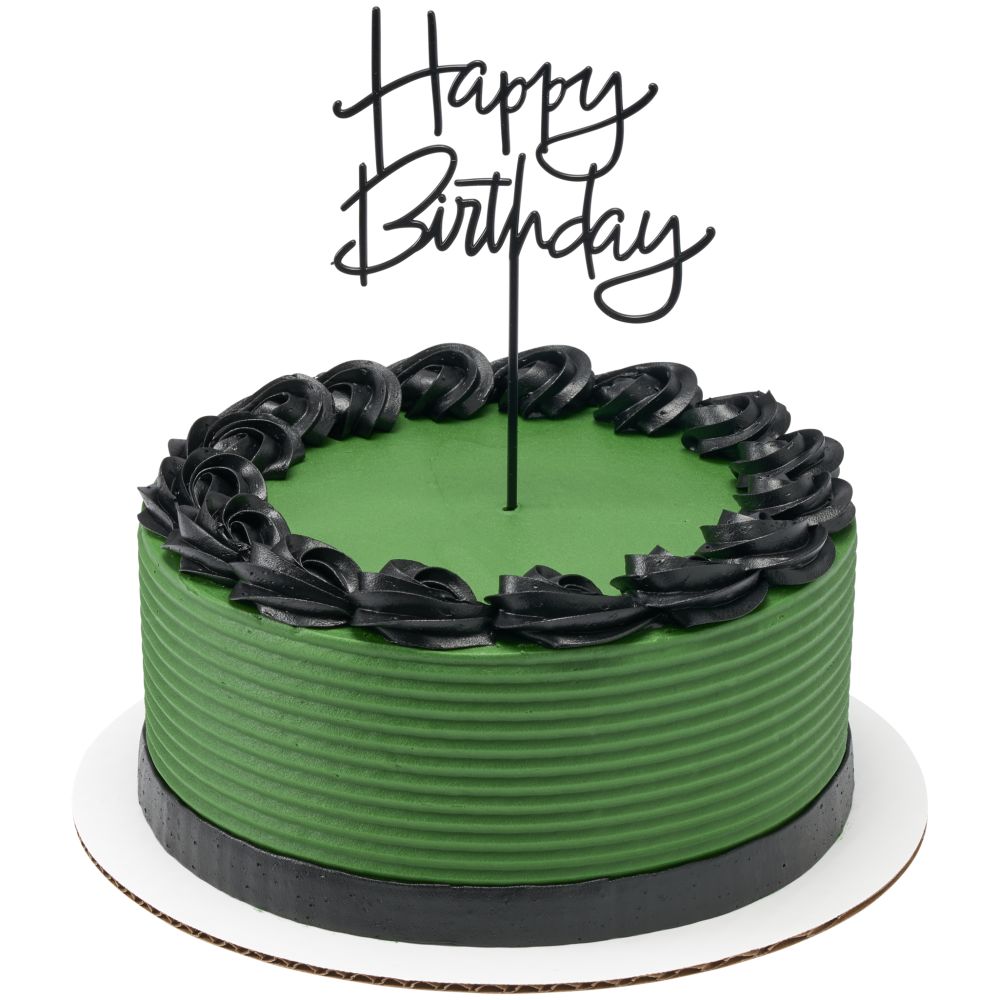 Image Cake Happy Birthday Black