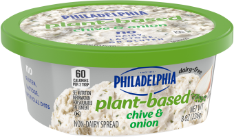 Philadelphia Plant-Based Chive & Onion Non Dairy Spread, 8 Oz