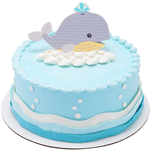 Large Grey Baby Whales - Red 3 Free Sweet Décor® Edible Decorations