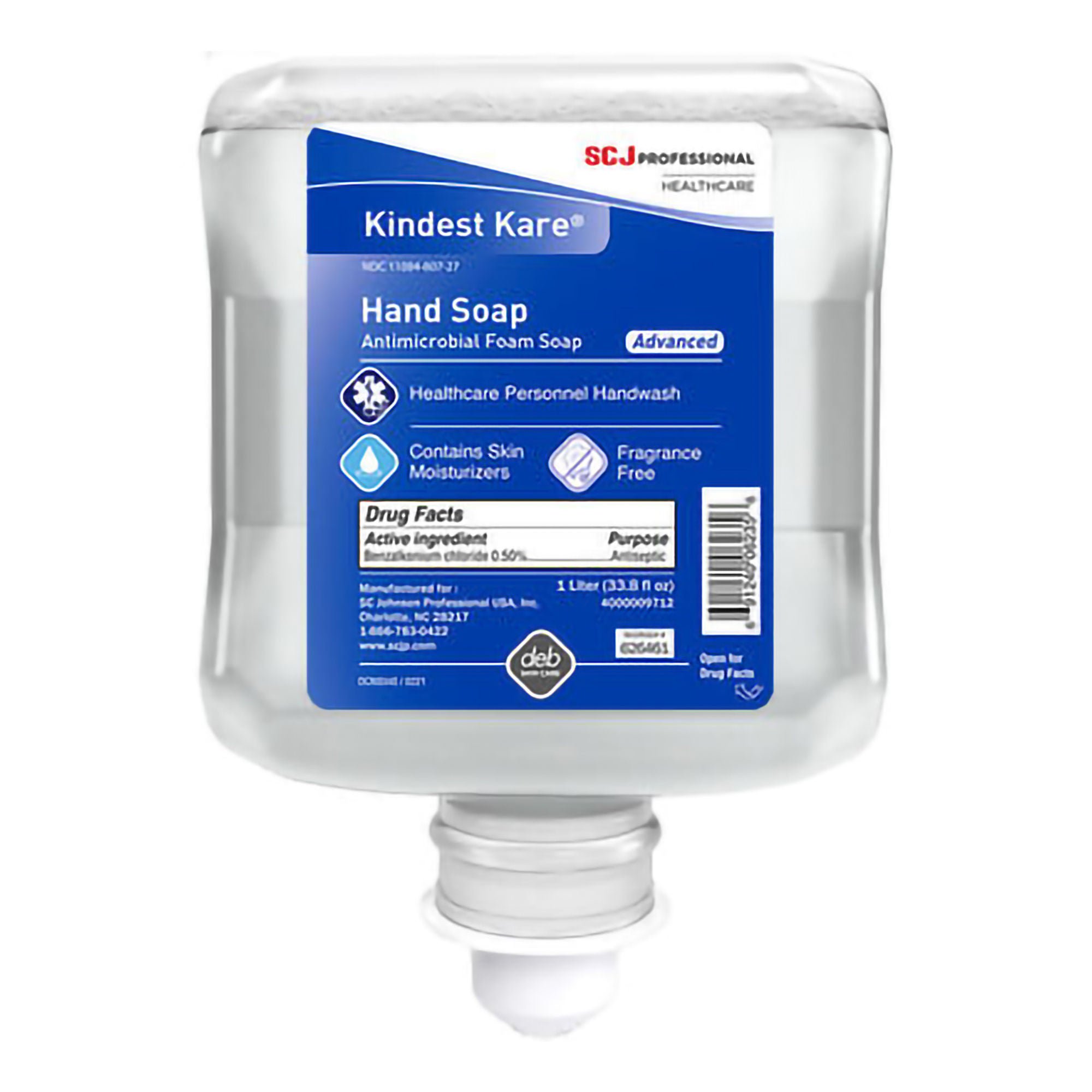Kindest Kare® Advanced Antimicrobial Soap, 1,000 mL Dispenser Refill Bottle