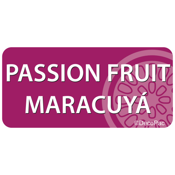 Passion Fruit/Maracuyá Promotional Label
