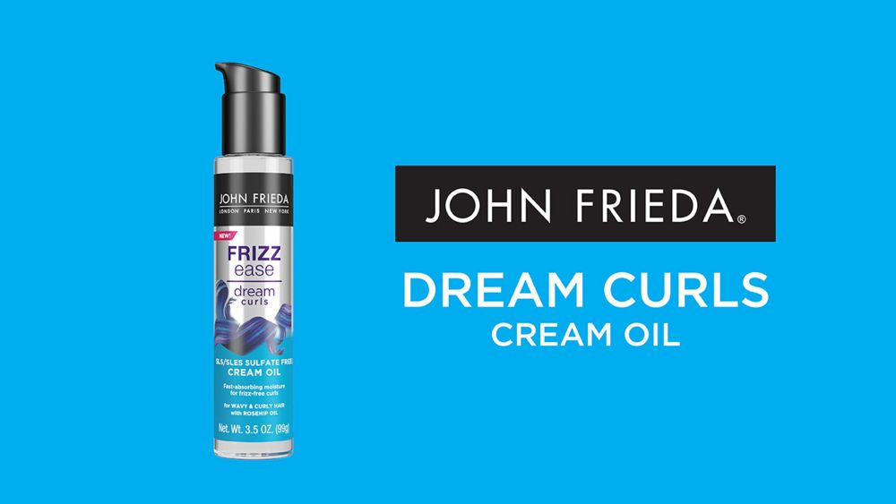 John Frieda Anti Frizz, Frizz Ease Dream Curls with Rosehip Oil, SLS/SLES Sulfate Free Cremé Oil, 3.5 fl oz - image 2 of 7