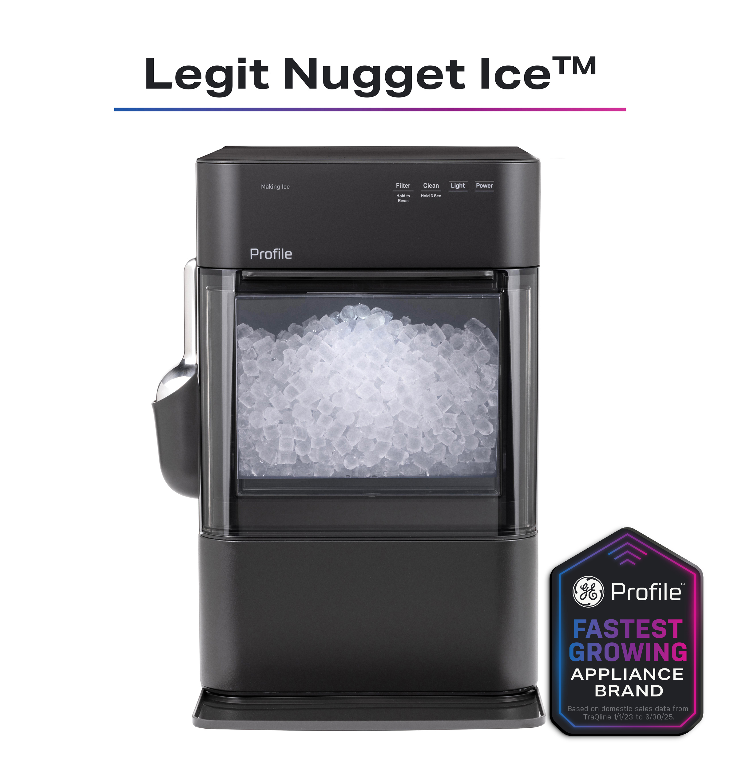 GE Profile™ Opal™ 2.0 Ultra Nugget Ice Maker with Scale Inhibiting Filter