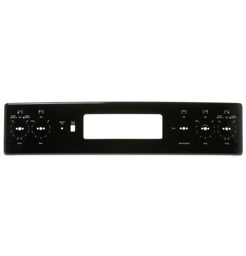 CONTROL PANEL TRIM AND BRACKETS ASSEMBLY - BLACK