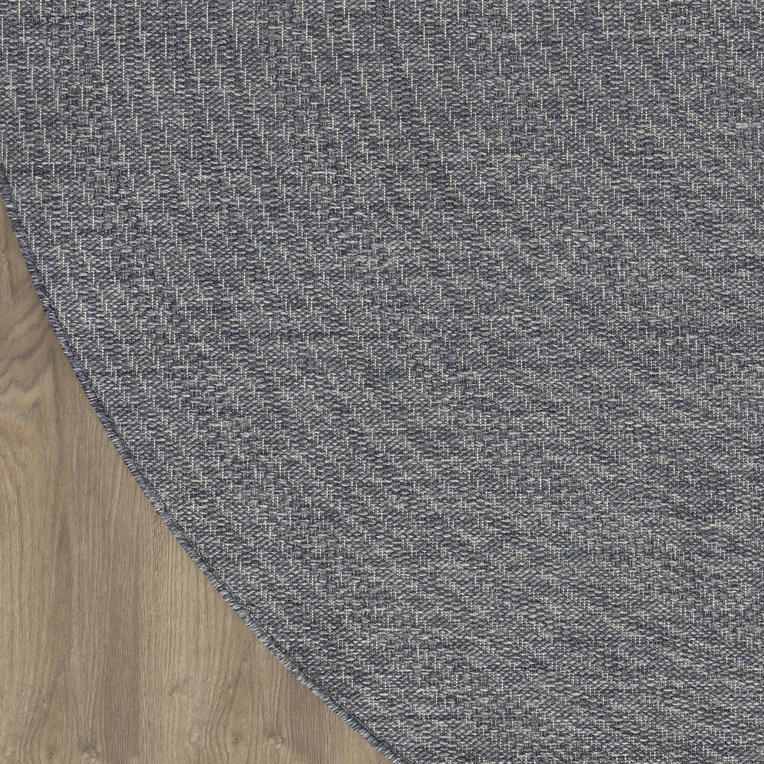 Nourison Tulum 8' x Round Denim Outdoor Rug