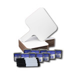 Flipside Products Rectangular Dry Erase 8" x 9.75" Answer Paddle + Pen + Eraser Set, 12 Sets FLP10041