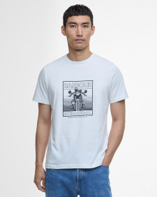 Track Graphic T-Shirt Whisper White