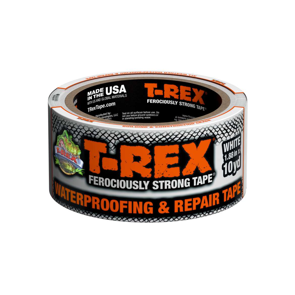 T-Rex® Ferociously Strong® Waterproof and Repair Tape – White, 1.88 in. x 30 ft.