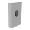 Meter Socket, Ringless, Type K7, Bolt-On, 480A, 600V, 1-Phase, 7-Jaw, OH/UG, Link Bypass, Surface-Mount, NEMA 3R