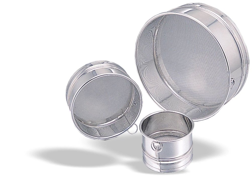 Cedazo de acero inoxidable de 34 centímetros con malla de 0,14 centímetros