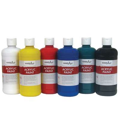 Handy Art® Student Acrylic Paint, 16 oz. each, Set of 6