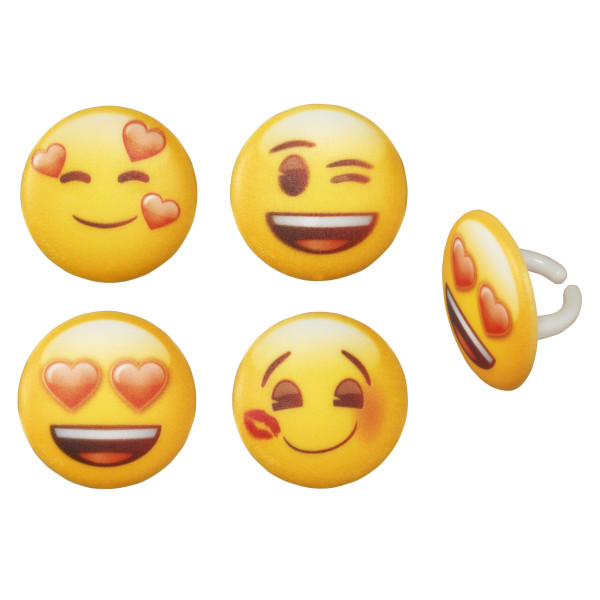 emoji™ Heart Assortment Cupcake Rings