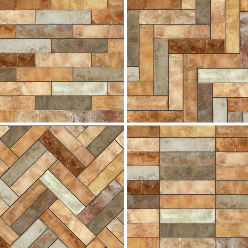 Terre Rosso 9-7/8 in. x 39-1/2 in. Porcelain Floor and Wall Tile