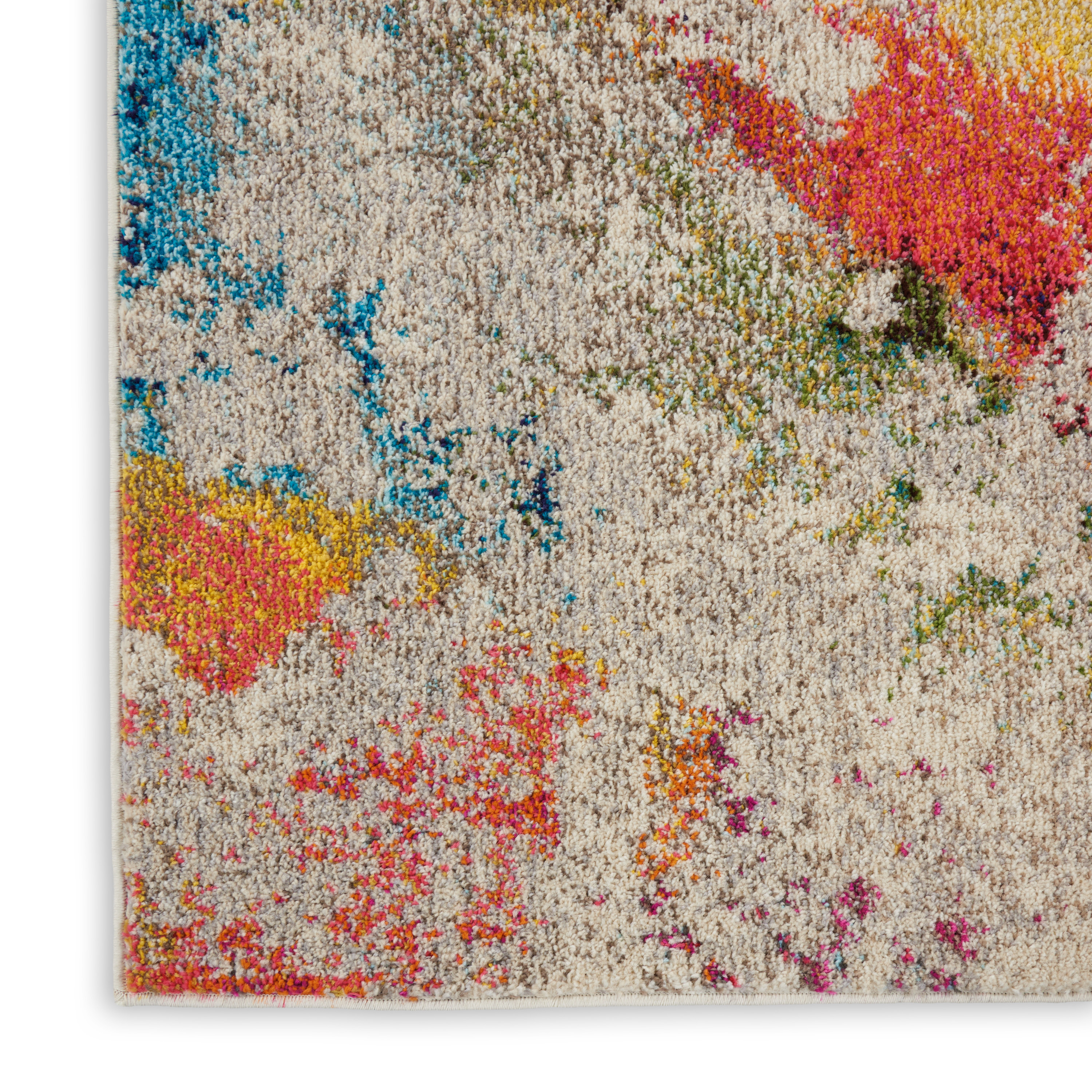 Nourison Celestial 5'3" x 7'3" Ivory Multicolor Modern Indoor Rug