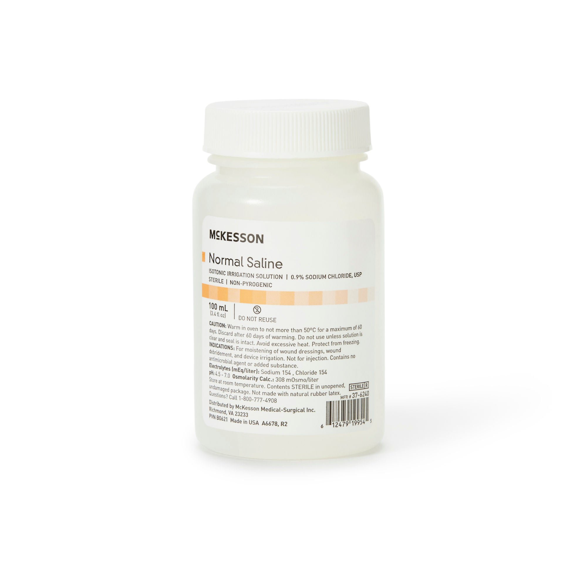 McKesson Saline Irrigation Solution, 100 mL Bottle