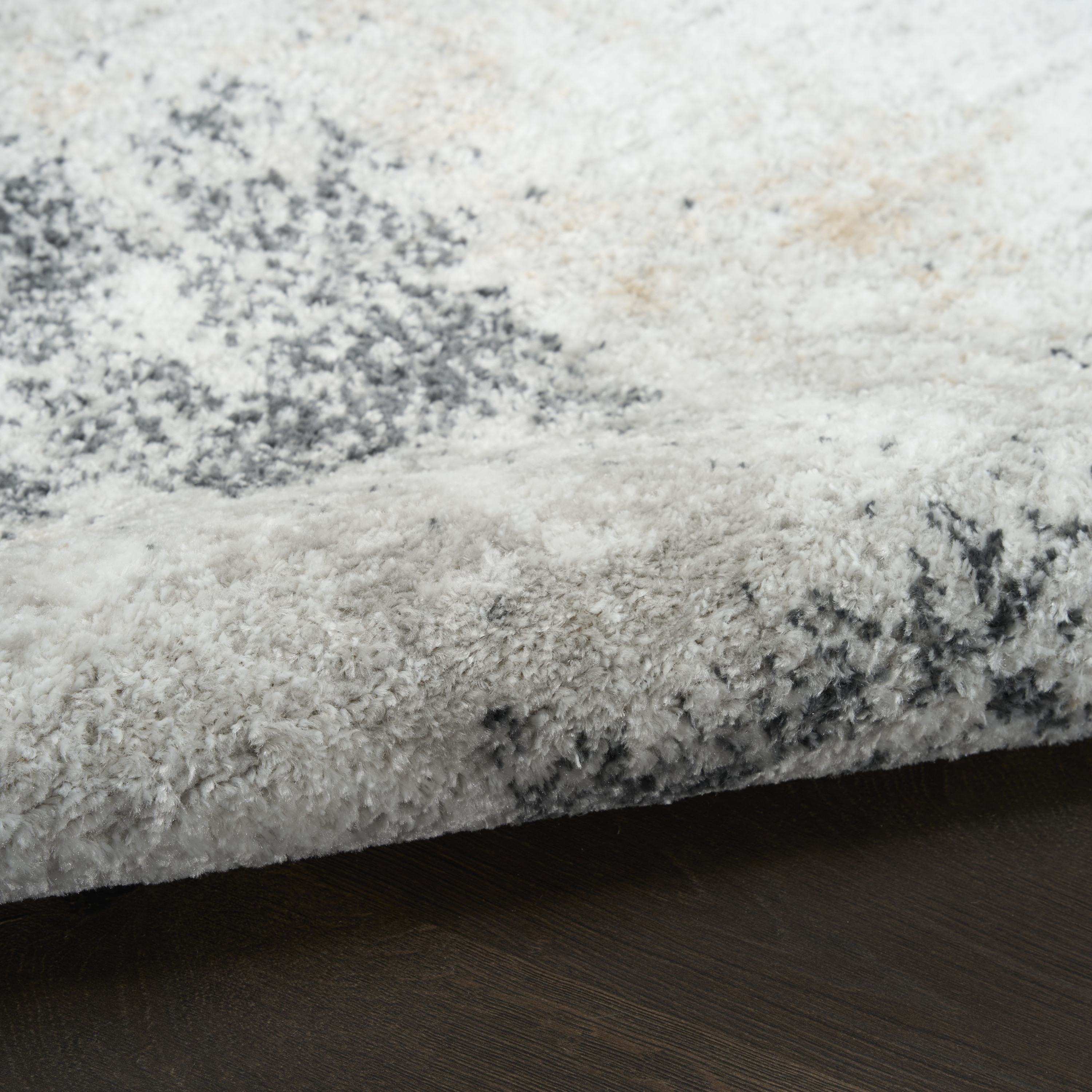 Nourison Dekor 4' x 6' Grey Charcoal Modern Indoor Rug