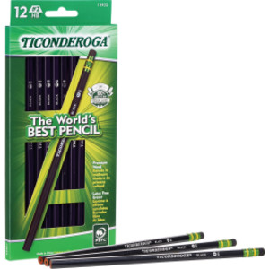 Wood-Cased Pencils, Black, 12 Count