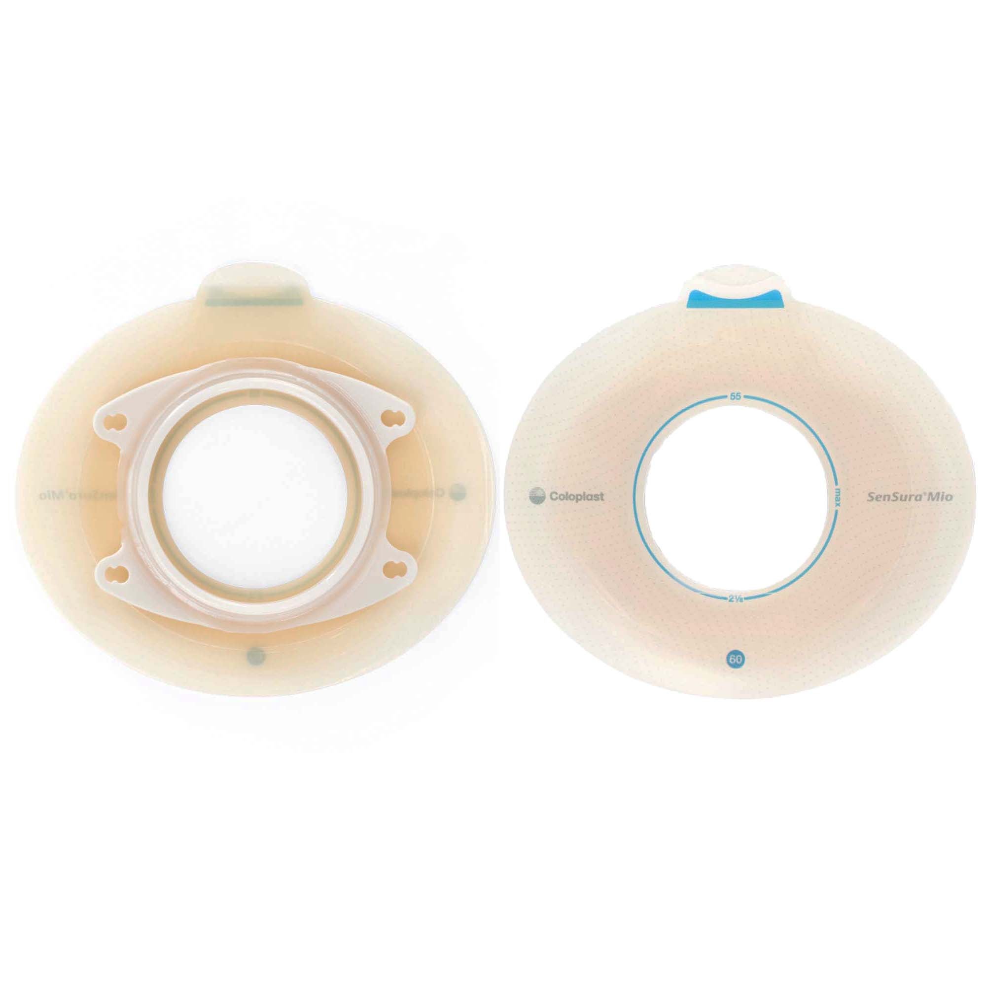 SenSura® Mio Click Ostomy Barrier, 50 mm Stoma Opening, Blue Color Match