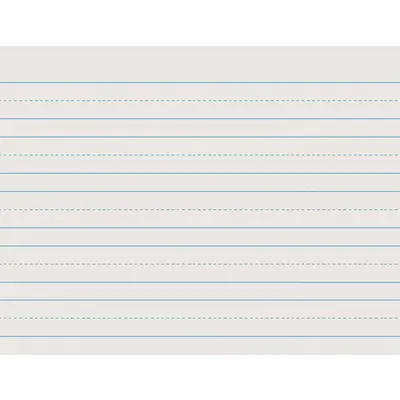 Pacon  Newsprint Handwriting Paper, Skip-A-Line, Grade 1, 1 in x 1/2 in x 1/2 in ruled 11