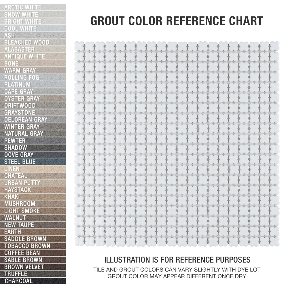 Sample – Fioretti Glossy Blanco Porcelain Mosaic Tile