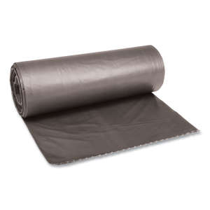 Boardwalk,  LLDPE Liner, 45 gal Capacity, 40 in Wide, 46 in High, 0.95 Mils Thick, Gray