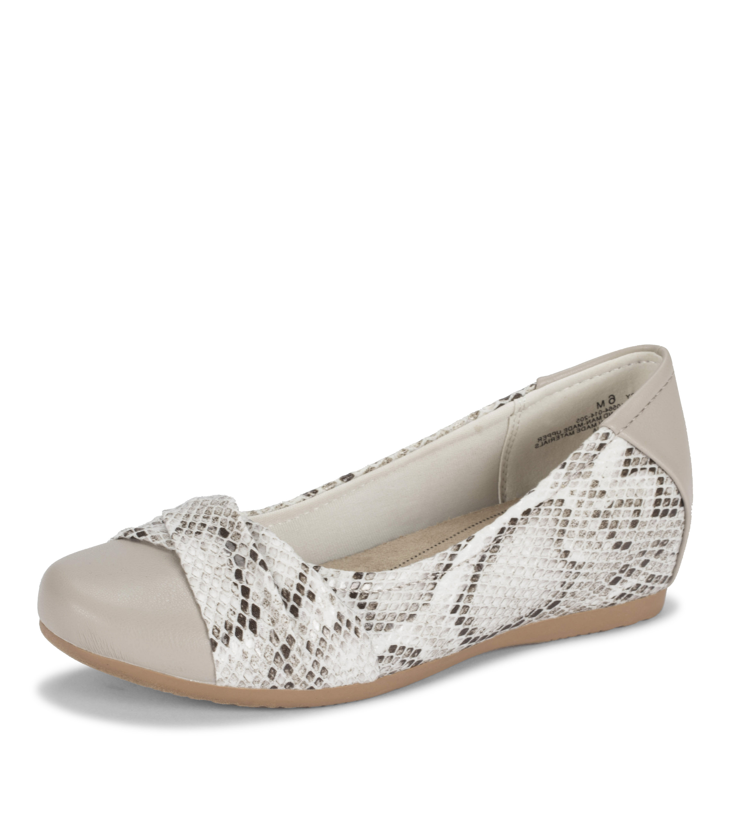 Baretraps MITSY Women's Casuals Cream Multi Snake Size 6 M (BT29036)