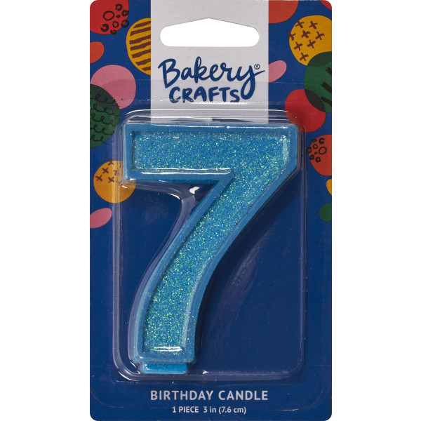 Glitter Assorted Numeral Candles