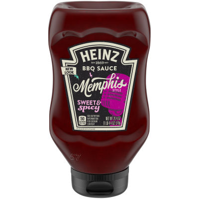 Heinz Memphis Style Sweet & Spicy BBQ Sauce, 20.4 oz Bottle