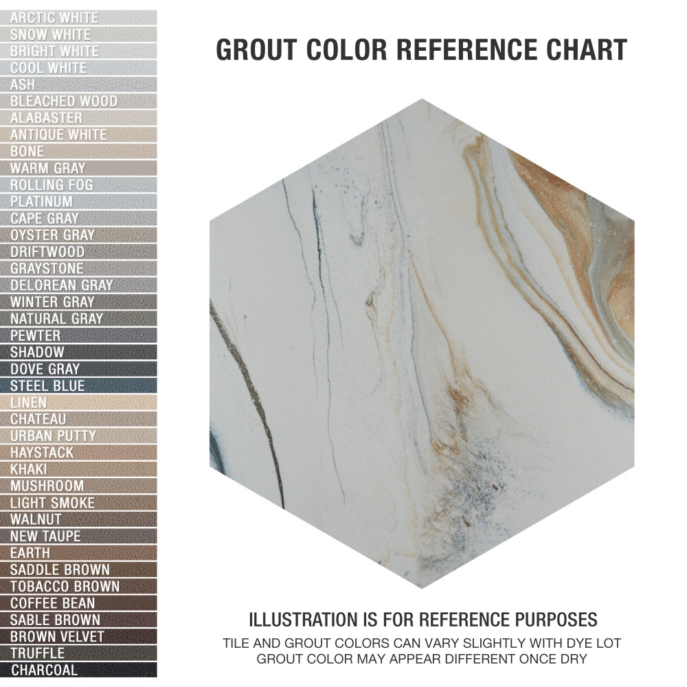 Marmaris Hex Sunset 8-5/8 in. x 9-7/8 in. Porcelain Floor and Wall Tile