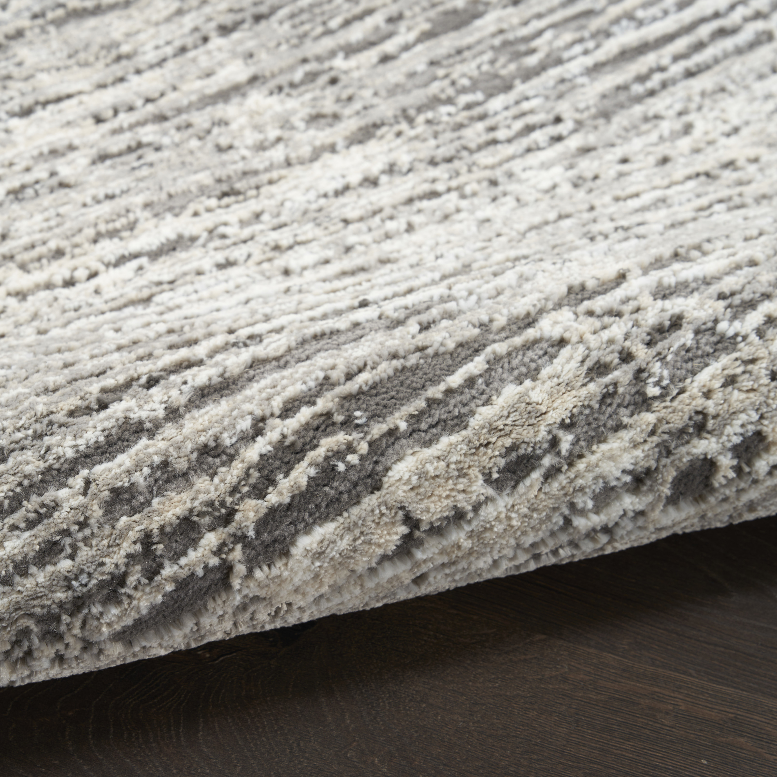 Nourison Sustainable Trends 9' x 12' Ivory Grey Modern Indoor Rug