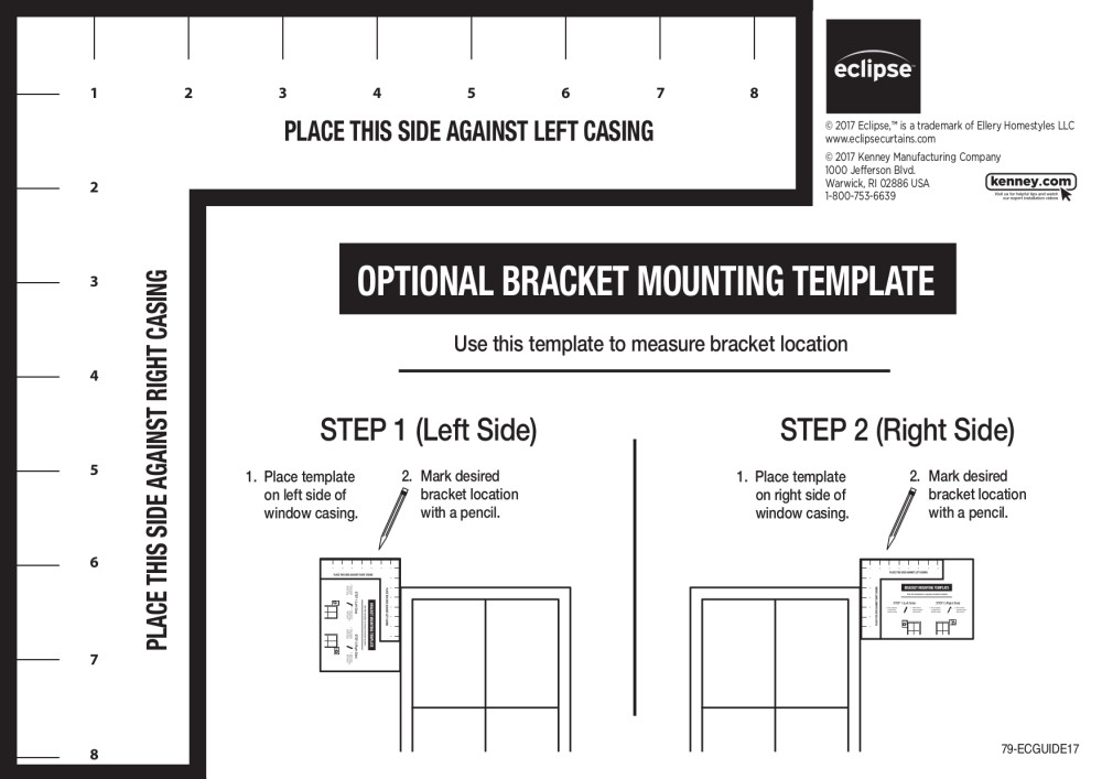 Eclipse 5/8" Wrap Around Room Darkening Double Curtain Rod, 4886
