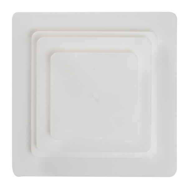 8" Square White Separator Plate